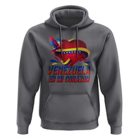 Venezuelan Pride Hoodie Venezuela En Mi Corazon Heart Flag Bird - Wonder Print Shop