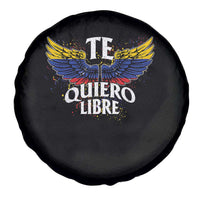 Venezuelan Pride Spare Tire Cover Te Quiero Libre Venezuela Flag Wings - Wonder Print Shop