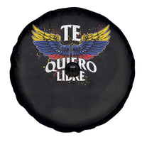 Venezuelan Pride Spare Tire Cover Te Quiero Libre Venezuela Flag Wings - Wonder Print Shop