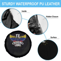 Venezuelan Pride Spare Tire Cover Te Quiero Libre Venezuela Flag Wings - Wonder Print Shop