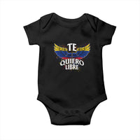 Venezuelan Pride Baby Onesie Te Quiero Libre Venezuela Flag Wings - Wonder Print Shop