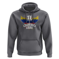 Venezuelan Pride Hoodie Te Quiero Libre Venezuela Flag Wings - Wonder Print Shop