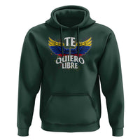 Venezuelan Pride Hoodie Te Quiero Libre Venezuela Flag Wings - Wonder Print Shop