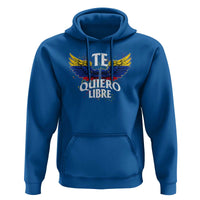 Venezuelan Pride Hoodie Te Quiero Libre Venezuela Flag Wings - Wonder Print Shop