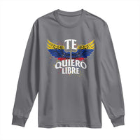 Venezuelan Pride Long Sleeve Shirt Te Quiero Libre Venezuela Flag Wings - Wonder Print Shop
