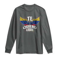 Venezuelan Pride Long Sleeve Shirt Te Quiero Libre Venezuela Flag Wings - Wonder Print Shop