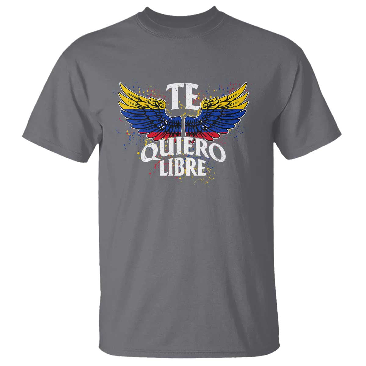 Venezuelan Pride T Shirt Te Quiero Libre Venezuela Flag Wings - Wonder Print Shop