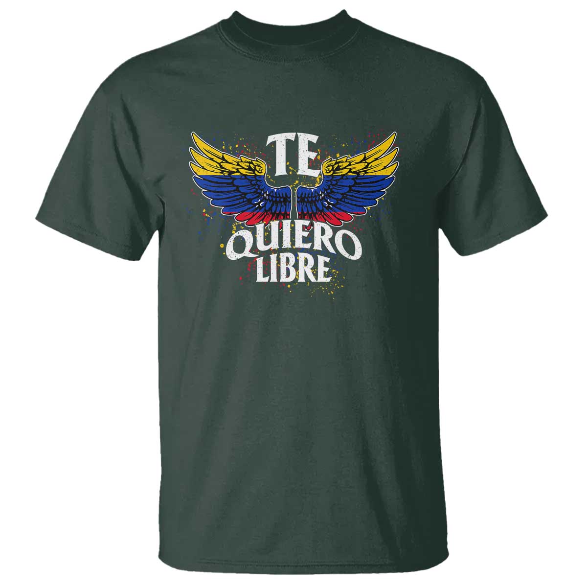 Venezuelan Pride T Shirt Te Quiero Libre Venezuela Flag Wings - Wonder Print Shop