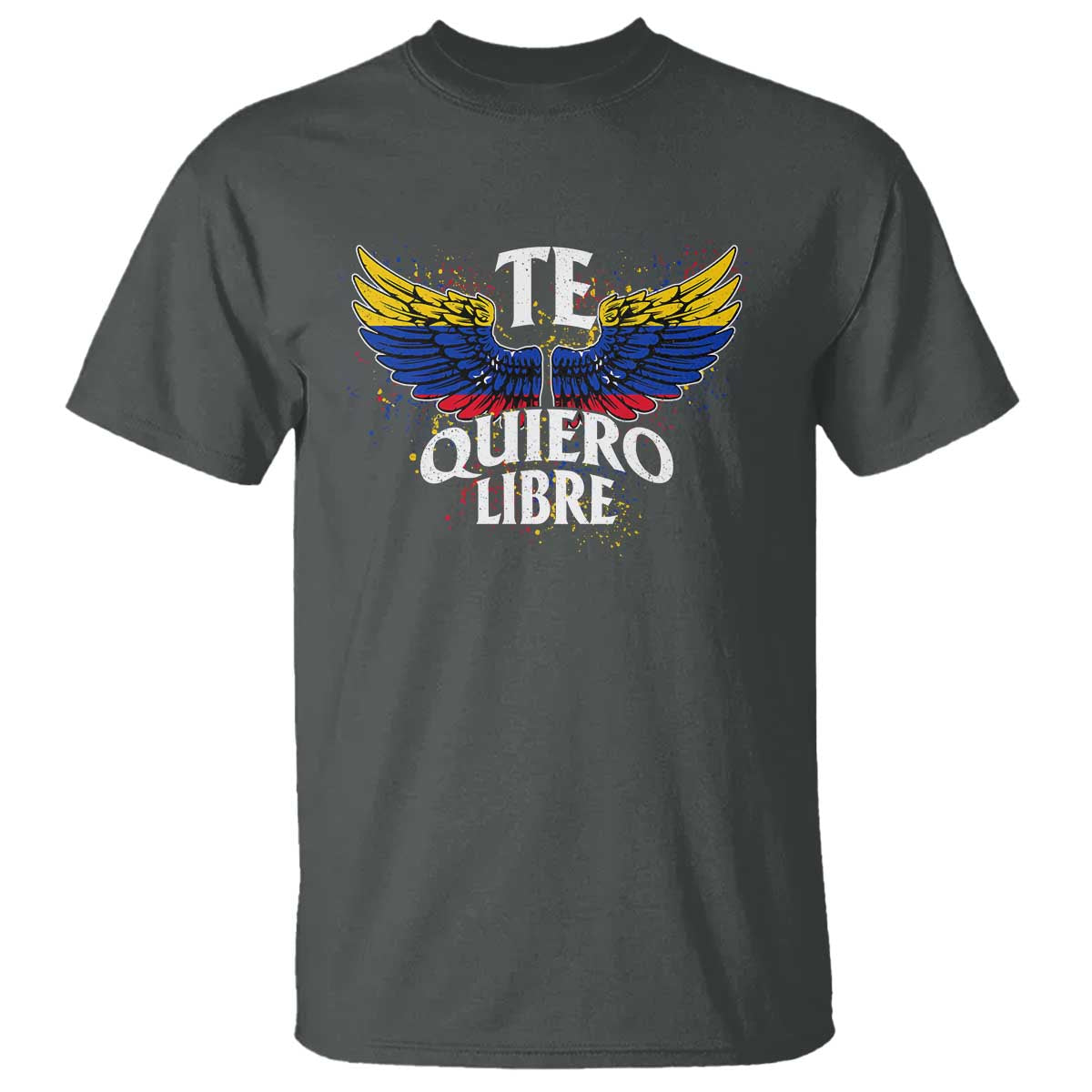 Venezuelan Pride T Shirt Te Quiero Libre Venezuela Flag Wings - Wonder Print Shop