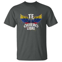 Venezuelan Pride T Shirt Te Quiero Libre Venezuela Flag Wings - Wonder Print Shop