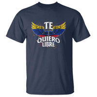 Venezuelan Pride T Shirt Te Quiero Libre Venezuela Flag Wings - Wonder Print Shop