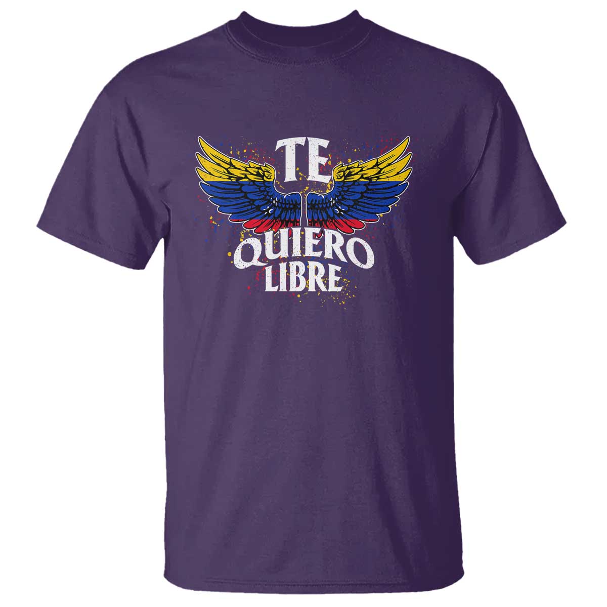 Venezuelan Pride T Shirt Te Quiero Libre Venezuela Flag Wings - Wonder Print Shop