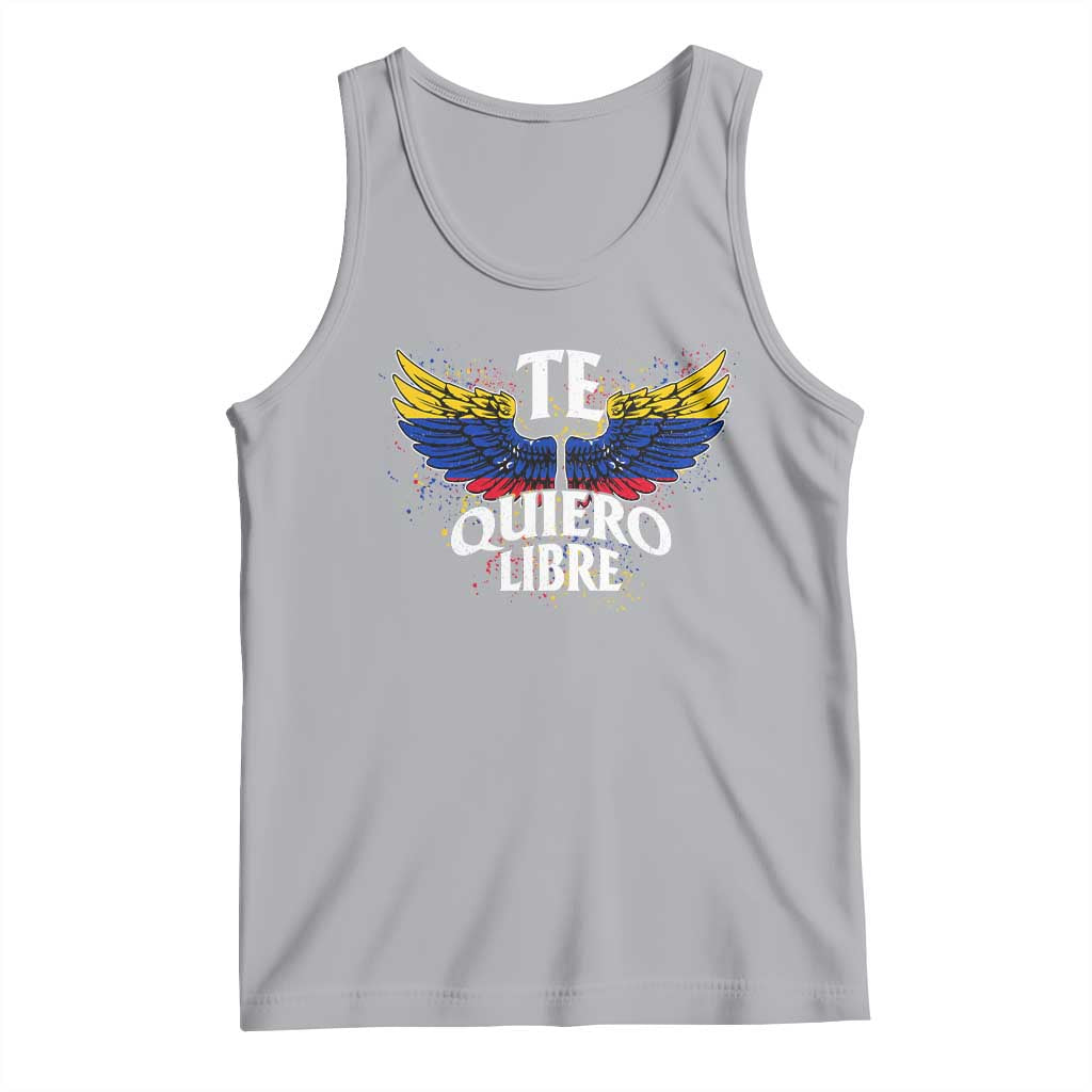 Venezuelan Pride Tank Top Te Quiero Libre Venezuela Flag Wings - Wonder Print Shop