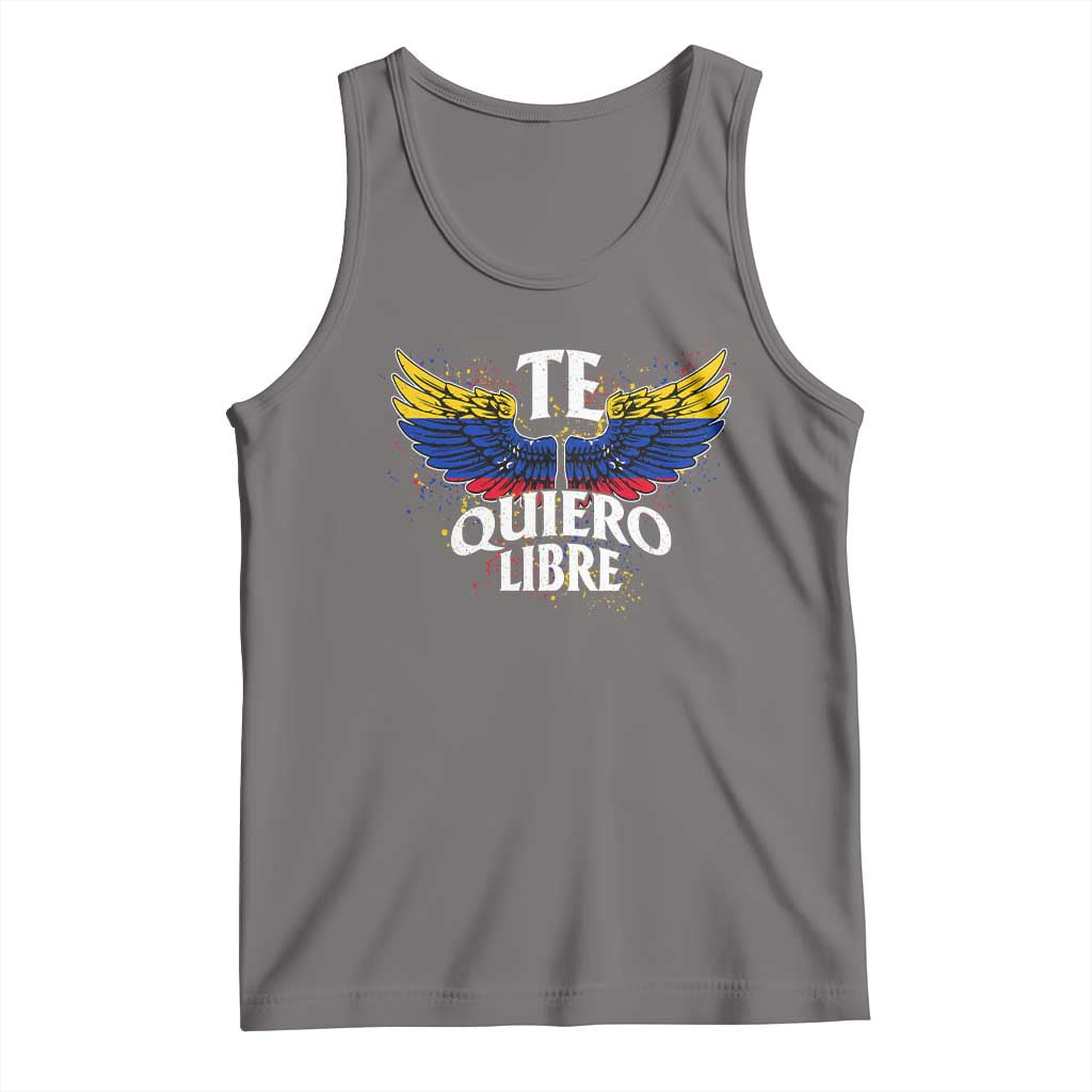 Venezuelan Pride Tank Top Te Quiero Libre Venezuela Flag Wings - Wonder Print Shop