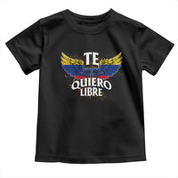 Venezuelan Pride Toddler T Shirt Te Quiero Libre Venezuela Flag Wings - Wonder Print Shop