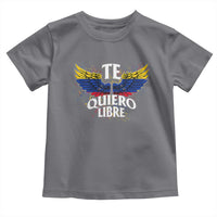 Venezuelan Pride Toddler T Shirt Te Quiero Libre Venezuela Flag Wings - Wonder Print Shop