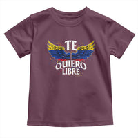 Venezuelan Pride Toddler T Shirt Te Quiero Libre Venezuela Flag Wings - Wonder Print Shop
