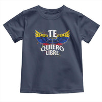 Venezuelan Pride Toddler T Shirt Te Quiero Libre Venezuela Flag Wings - Wonder Print Shop