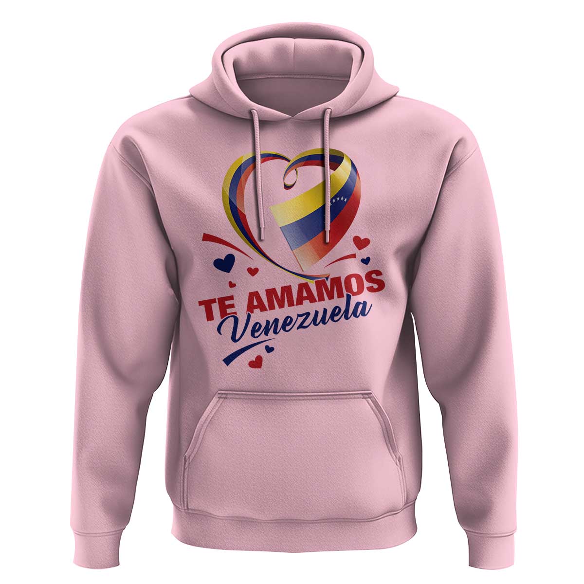 Venezuelan Pride Hoodie Te Amamos Venezuela Flag Heart - Wonder Print Shop