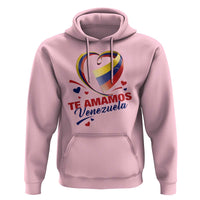 Venezuelan Pride Hoodie Te Amamos Venezuela Flag Heart - Wonder Print Shop
