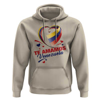 Venezuelan Pride Hoodie Te Amamos Venezuela Flag Heart - Wonder Print Shop