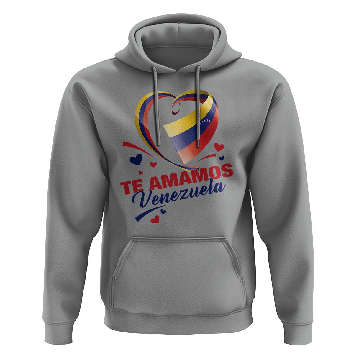 Venezuelan Pride Hoodie Te Amamos Venezuela Flag Heart - Wonder Print Shop