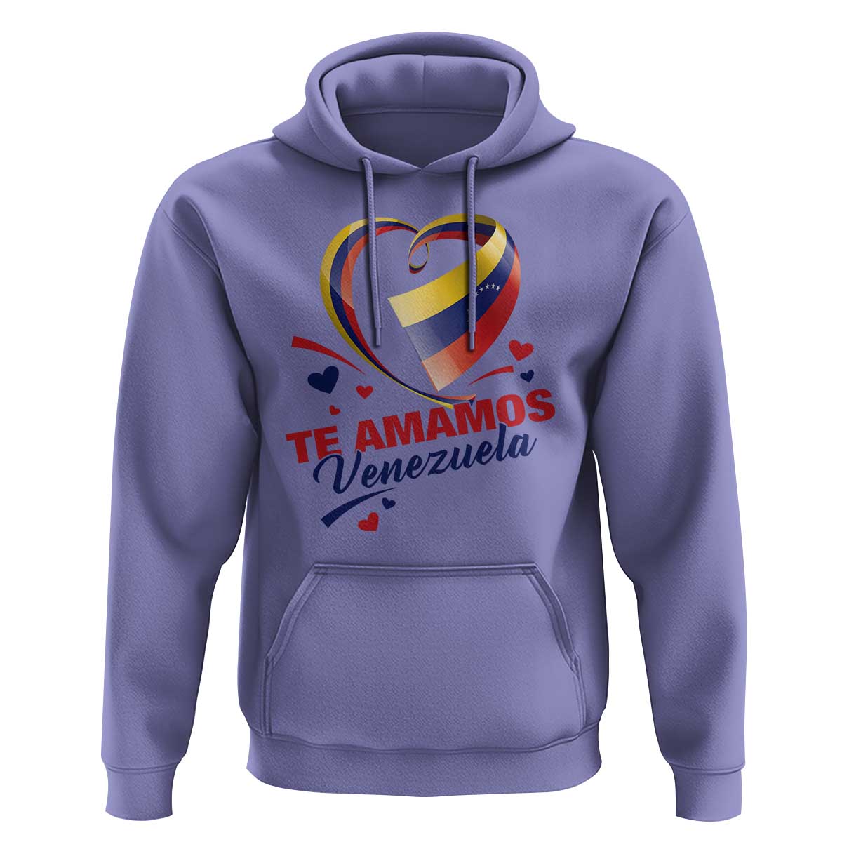 Venezuelan Pride Hoodie Te Amamos Venezuela Flag Heart - Wonder Print Shop