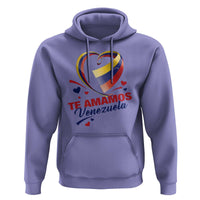 Venezuelan Pride Hoodie Te Amamos Venezuela Flag Heart - Wonder Print Shop