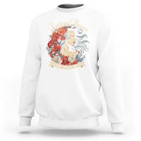 Latina Power Sweatshirt Hispanic Heritage Month Vintage Women Flowers - Wonder Print Shop