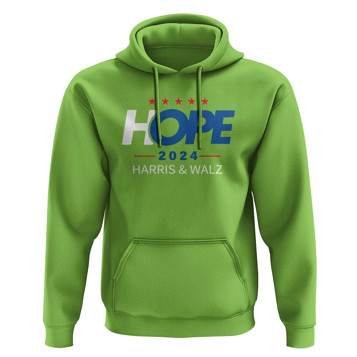 Harris Walz 2024 Supporter Hoodie Hope Ope Presidential Election Stars - Wonder Print Shop
