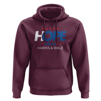 Harris Walz 2024 Supporter Hoodie Hope Ope Presidential Election Stars - Wonder Print Shop