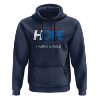 Harris Walz 2024 Supporter Hoodie Hope Ope Presidential Election Stars - Wonder Print Shop