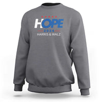 Harris Walz 2024 Supporter Sweatshirt Hope Ope Presidential Election Stars - Wonder Print Shop