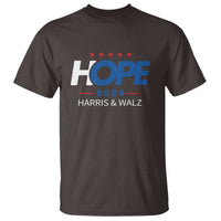 Harris Walz 2024 Supporter T Shirt Hope Ope Presidential Election Stars - Wonder Print Shop