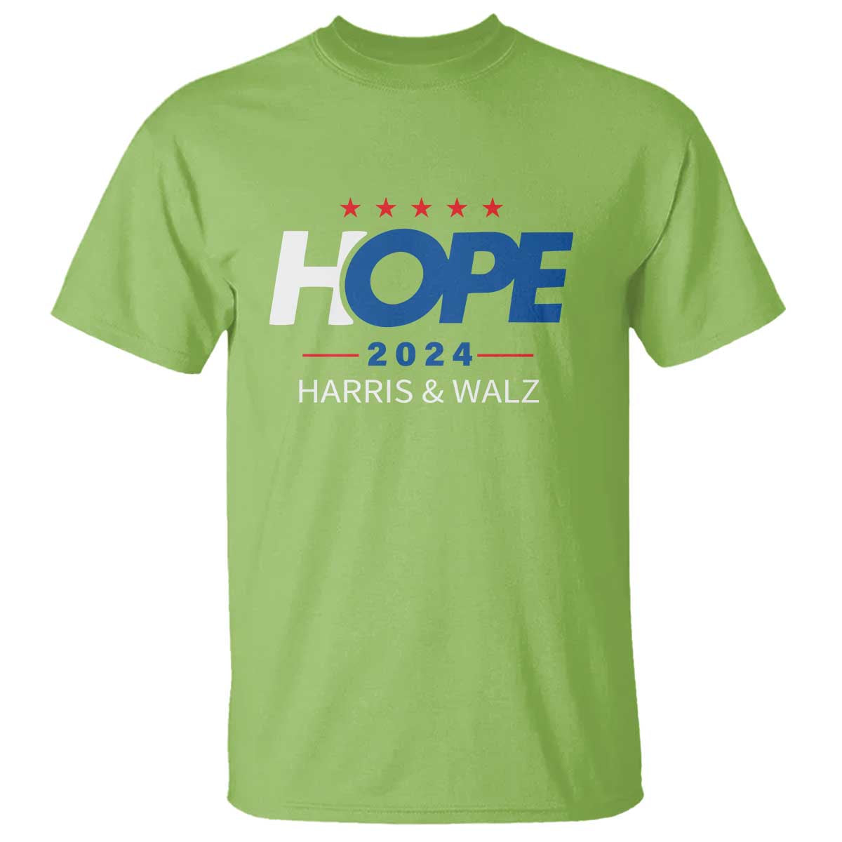 Harris Walz 2024 Supporter T Shirt Hope Ope Presidential Election Stars - Wonder Print Shop