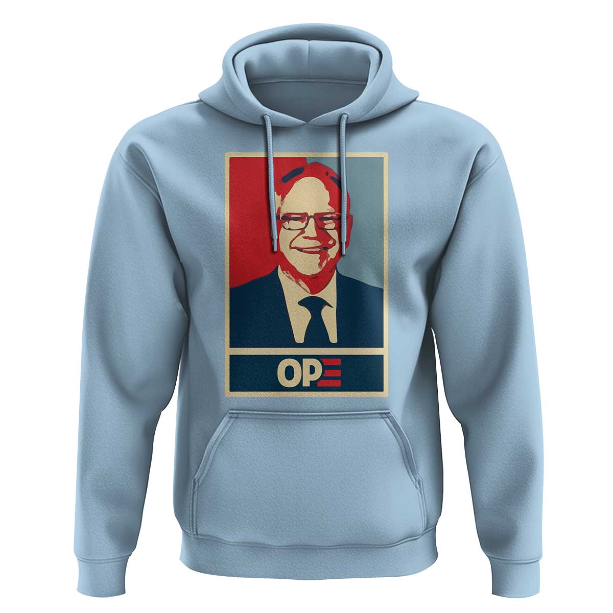 Harris Walz 2024 Hoodie Ope Tim Presidential Election Portrait - Wonder Print Shop