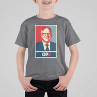 Harris Walz 2024 T Shirt For Kid Ope Tim Presidential Election Portrait - Wonder Print Shop
