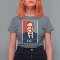 Harris Walz 2024 T Shirt For Women Ope Tim Presidential Election Portrait - Wonder Print Shop