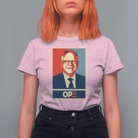 Harris Walz 2024 T Shirt For Women Ope Tim Presidential Election Portrait - Wonder Print Shop
