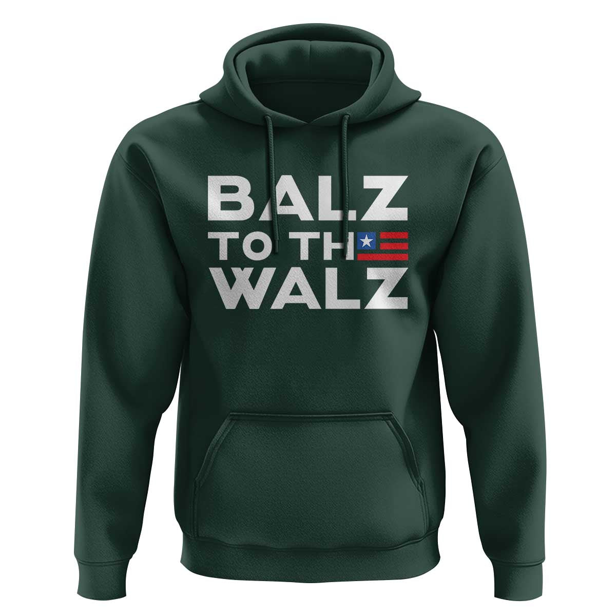 Funny Harris Walz Supporter Hoodie Balz To The Walz American Flag - Wonder Print Shop