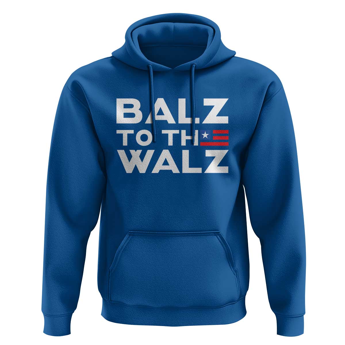 Funny Harris Walz Supporter Hoodie Balz To The Walz American Flag - Wonder Print Shop