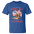 Harris Walz T Shirt Let's Win This And The Joyful Warriors American Flag - Wonder Print Shop