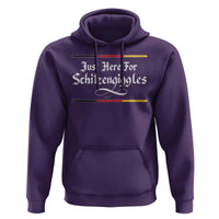 Just Here For Schitzengiggles Funny Oktoberfest Hoodie German Beer Festival Humor