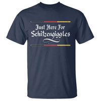 Just Here For Schitzengiggles Funny Oktoberfest T Shirt German Beer Festival Humor