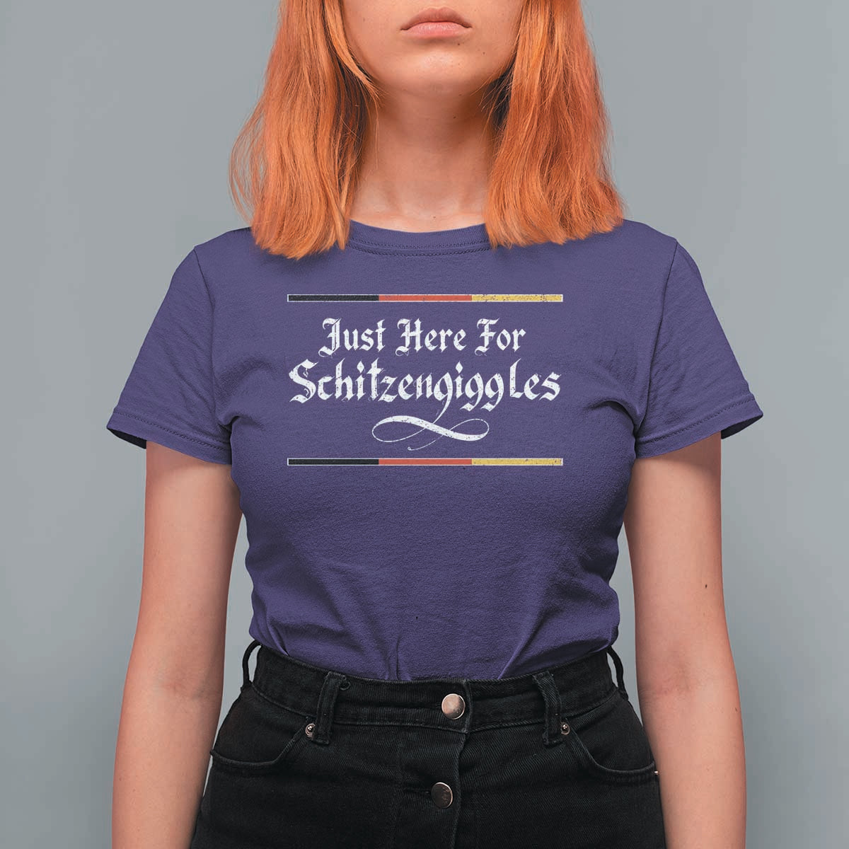Just Here For Schitzengiggles Funny Oktoberfest T Shirt For Women German Beer Festival Humor