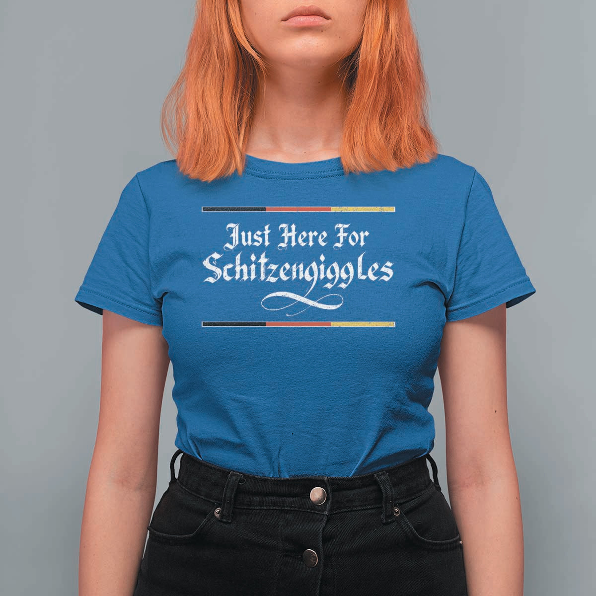 Just Here For Schitzengiggles Funny Oktoberfest T Shirt For Women German Beer Festival Humor