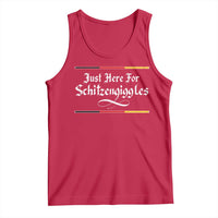 Just Here For Schitzengiggles Funny Oktoberfest Tank Top German Beer Festival Humor