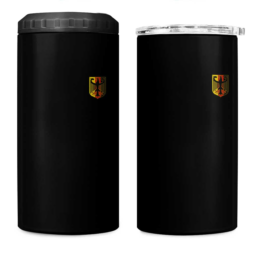 Deutschland German Pride Bundesadler Coat of Arms Crest 4 in 1 Can Cooler Tumbler