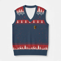 Deutschland German Pride Bundesadler Coat of Arms Crest V-Neck Knit Sweater Vest
