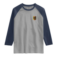 Deutschland German Pride Bundesadler Coat of Arms Crest Raglan Shirt